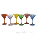 custom colored cocktail glasses